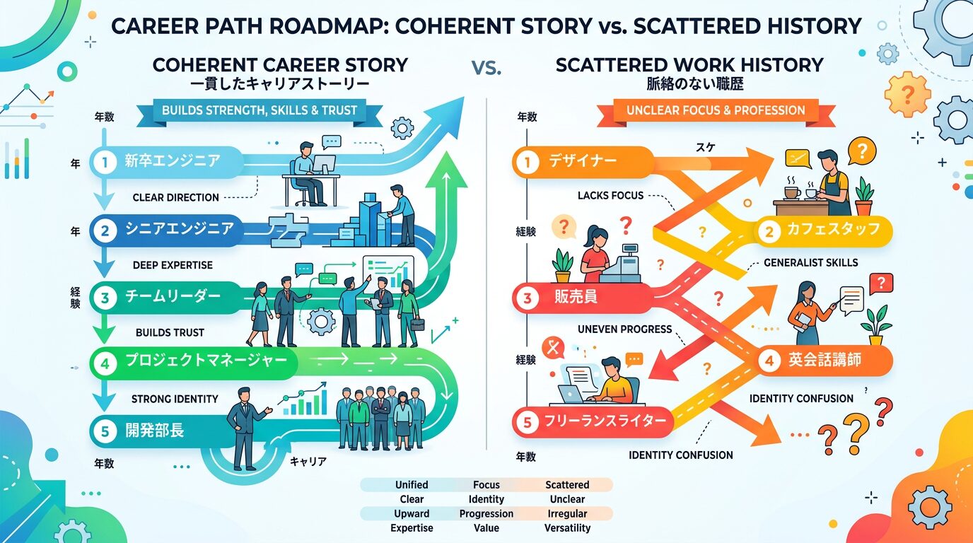 キャリアの一貫性とストーリーの作り方