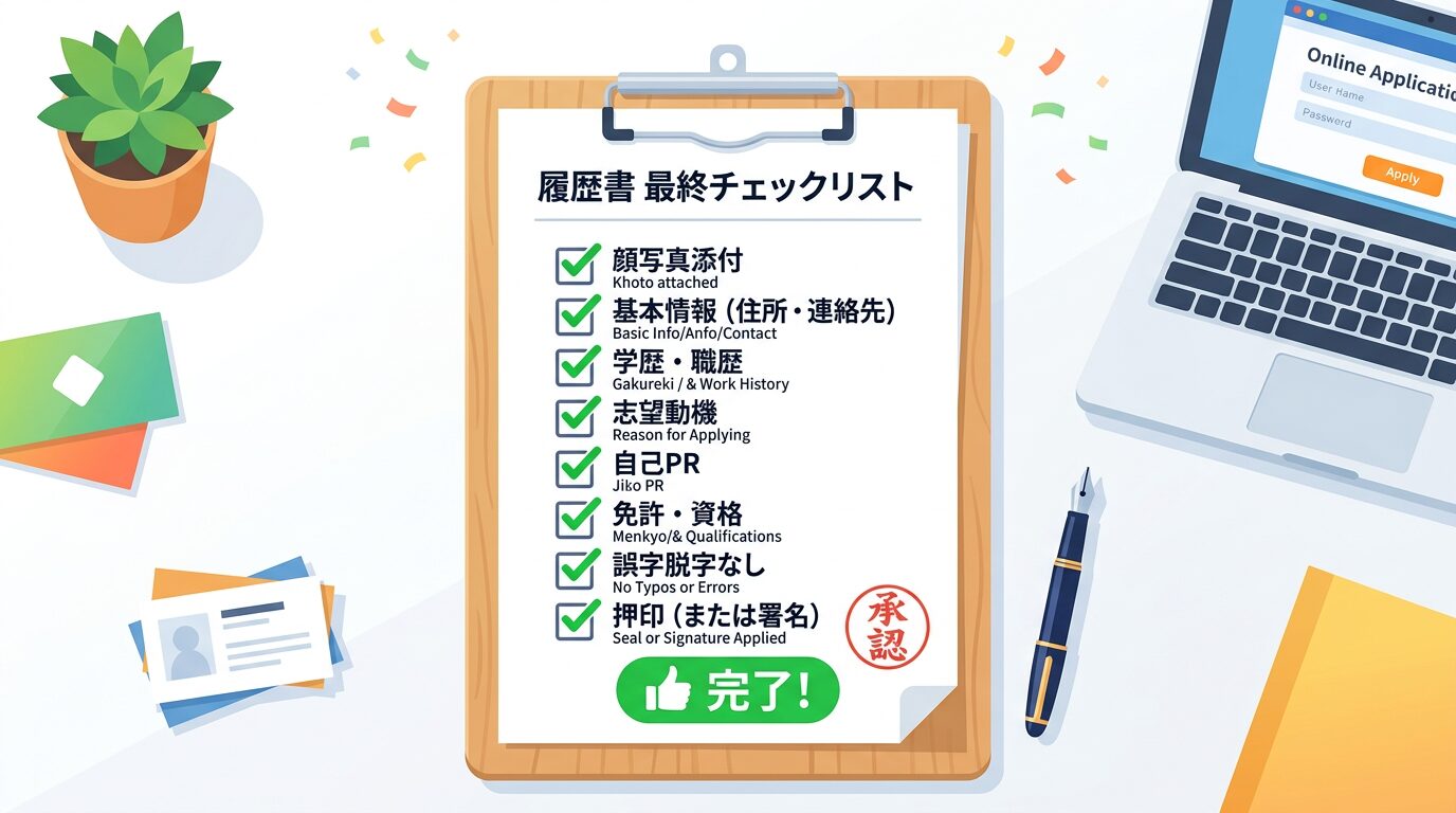 書類選考通過率を上げる最終チェックリスト