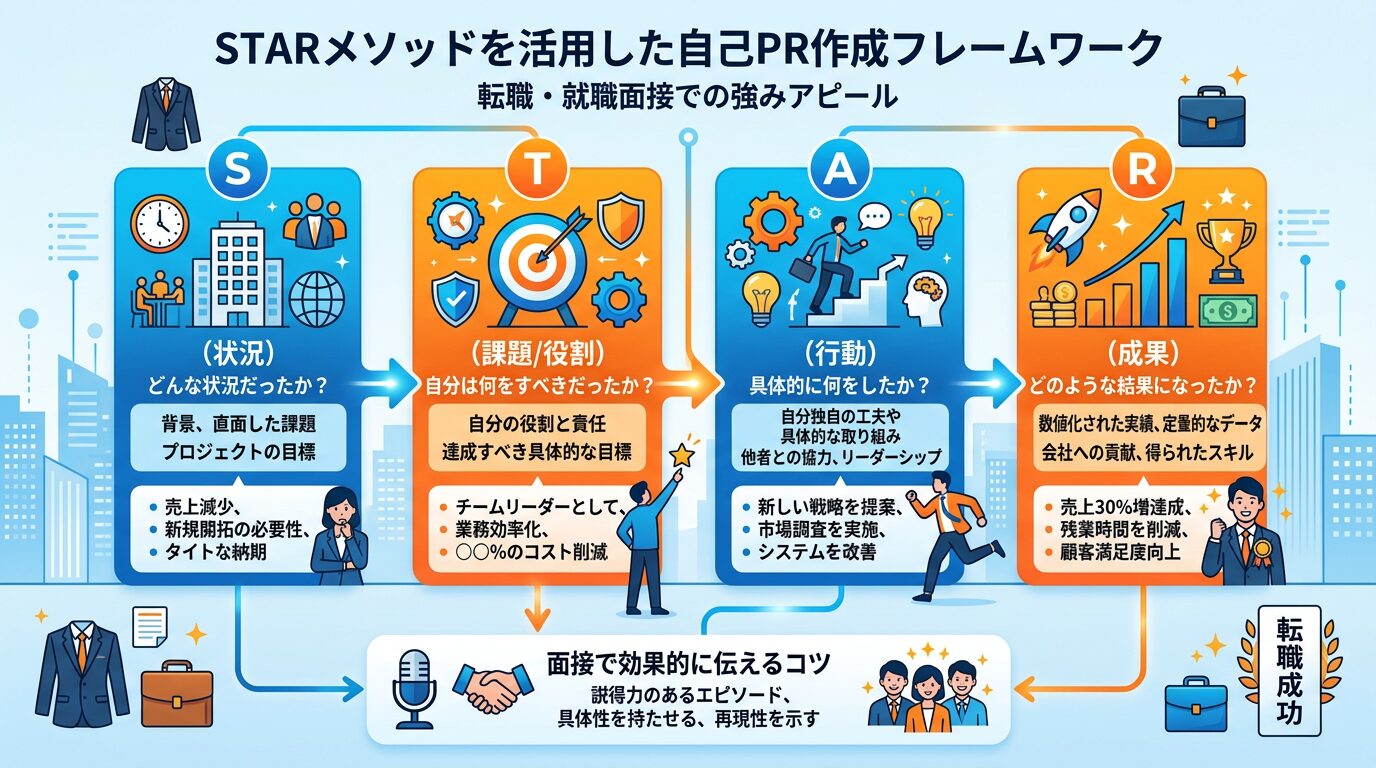 STARメソッドのフレームワーク図