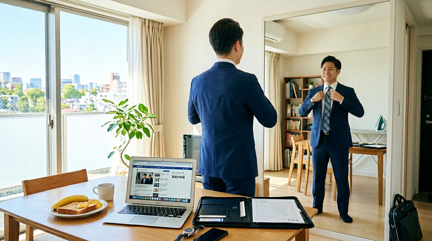 面接当日の朝の準備