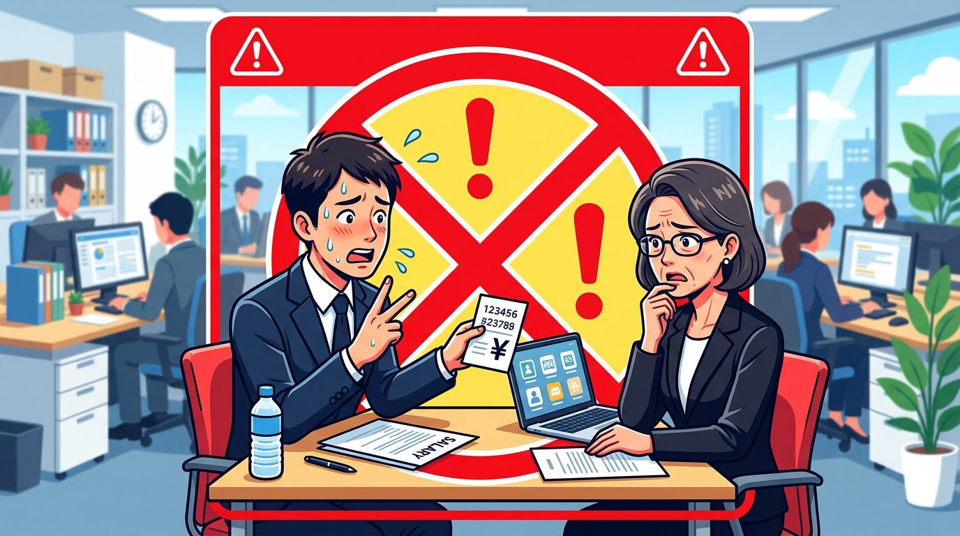 年収交渉でやってはいけないNG行動の一覧