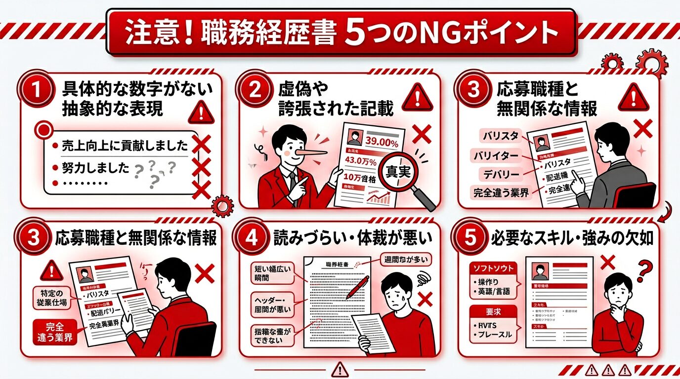 採用担当者が見るNGポイント5選