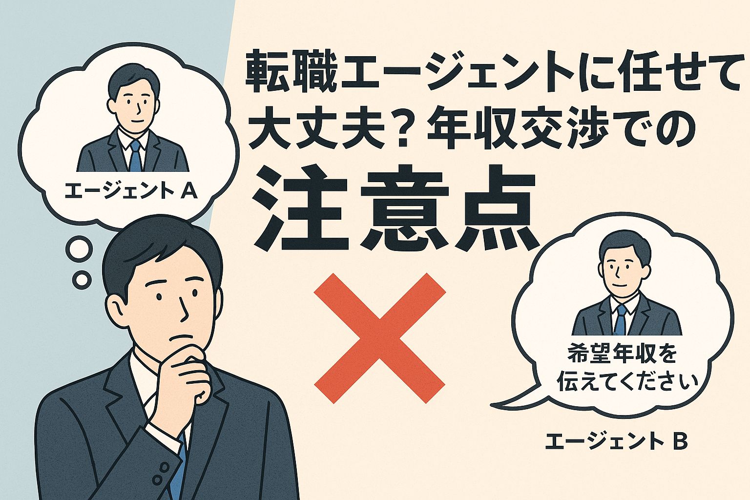 年収交渉のシーンを表すビジネス会議のイメージ