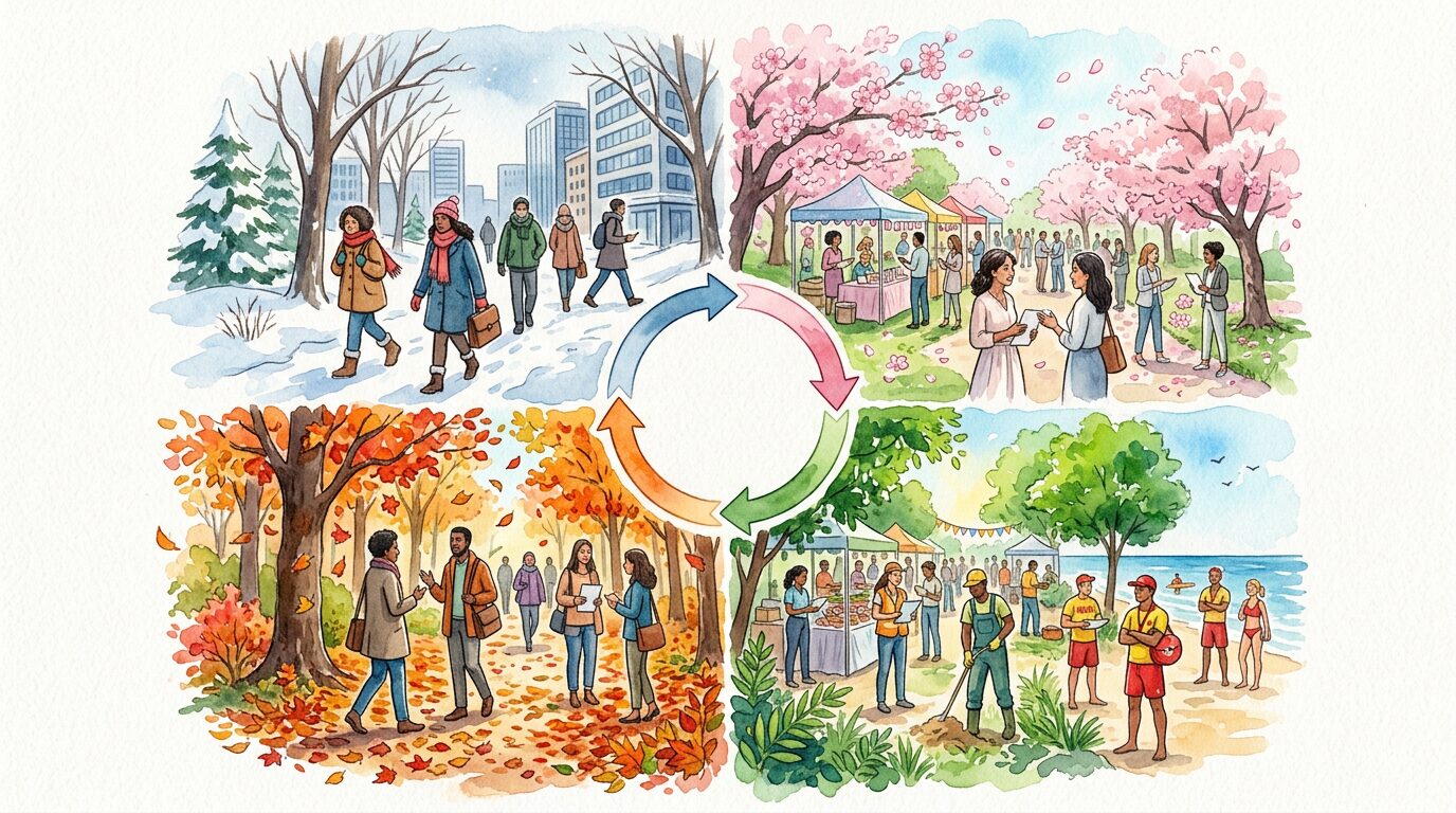 転職の季節による違い